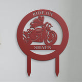 Customized Motorcycle Yard Sign