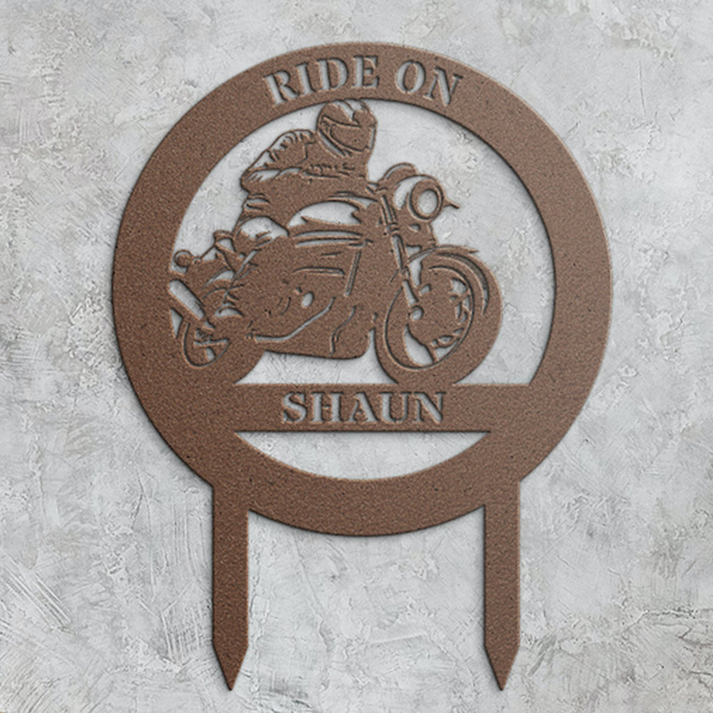 Customized Motorcycle Yard Sign