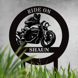 Customized Motorcycle Yard Sign