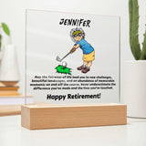 Square Plaque Golf F1