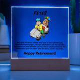 Square Plaque Golf Retirement1