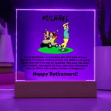 Square Plaque Golf Retirement2