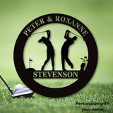 Golf Couple Monogram