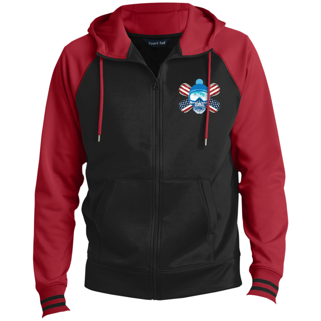 Snowboard & Skull Full-Zip Hooded Jacket