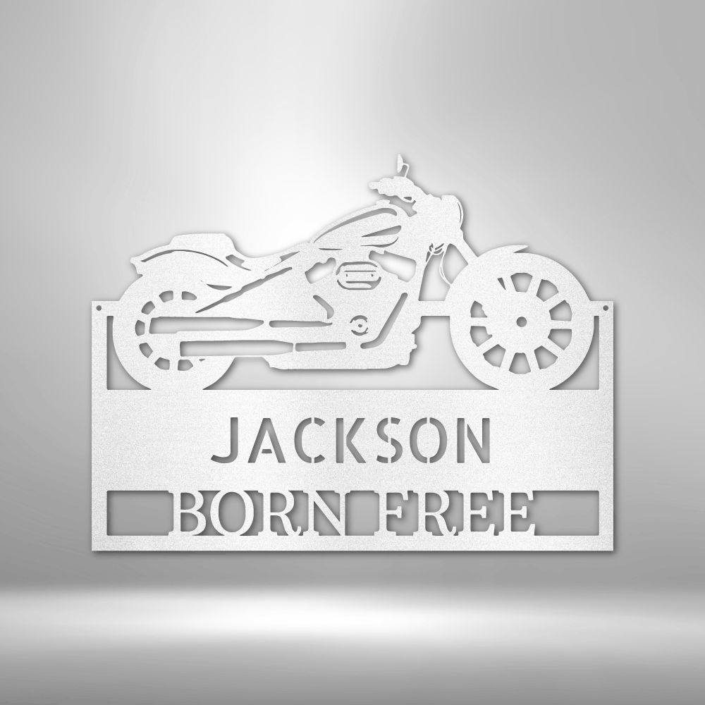 Moto Shop Monogram - Steel Sign