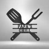 Grilling Utensils - Steel Sign