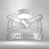 Play Ball Monogram - Metal Sign