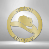 Cowboy Monogram - Steel Sign