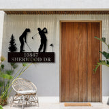 Golf Couple address monogram