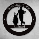 Best Golf Dad By Par Sign